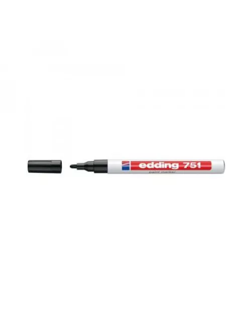 Lakkmarker 1-2mm, kerek Edding 751 fekete