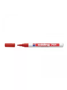 Lakkmarker 1-2mm, kerek Edding 751 piros