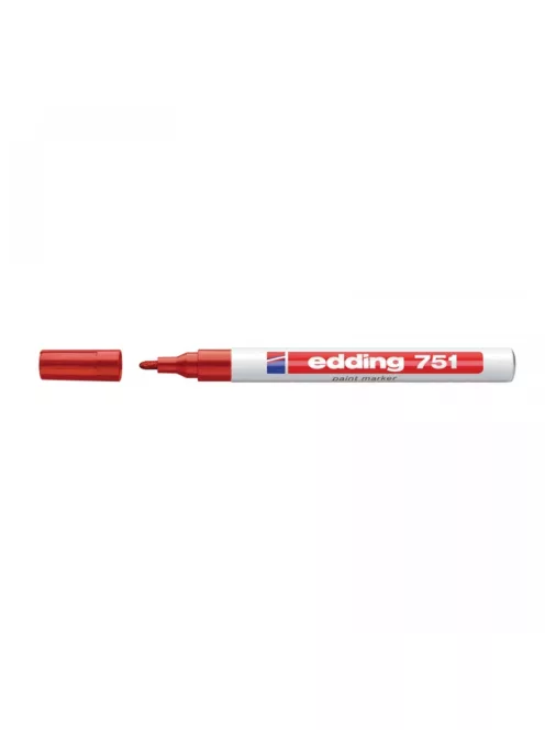 Lakkmarker 1-2mm, kerek Edding 751 piros
