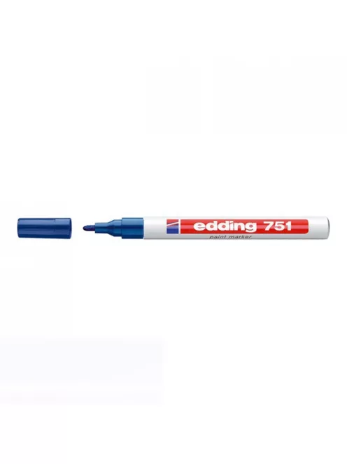 Lakkmarker 1-2mm, kerek Edding 751 kék