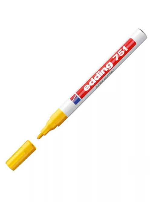 Lakkmarker 1-2mm, kerek Edding 751 sárga