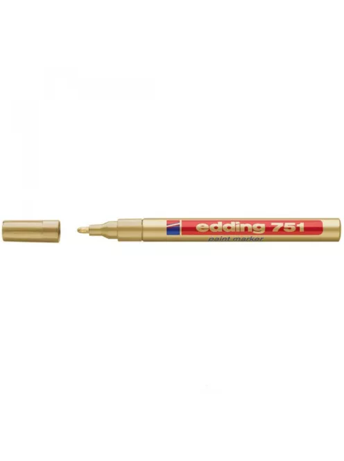 Lakkmarker 1-2mm, kerek Edding 751 arany
