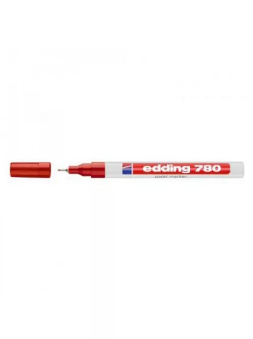Lakkmarker 0,8mm, kerek Edding 780 piros