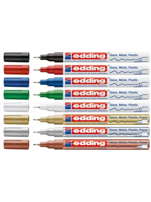 Lakkmarker 0,8mm, kerek Edding 780 zöld