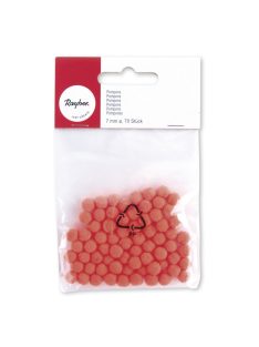 Pomponok, narancssárga,7 mm, csom. 70 db