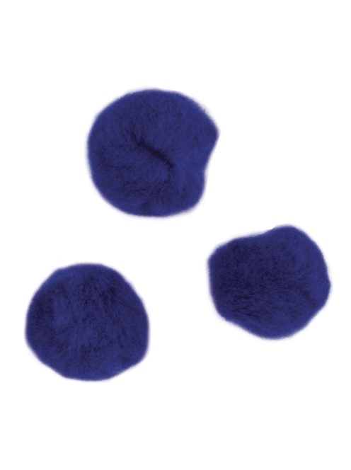 Pomponok, söt.kék, 10 mm, csom. 65 db