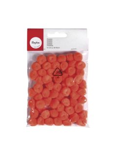 Pomponok, narancssárga,15 mm, csom. 60 db