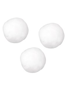 Pomponok, fehér, 20 mm, csom.50 db