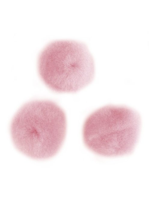 Pomponok, rózsaszín,20 mm, csom. 50 db