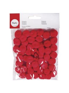 Pomponok, piros, 20 mm, csom.50 db