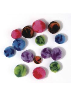 Pomponok vidám,100 db, vegyes