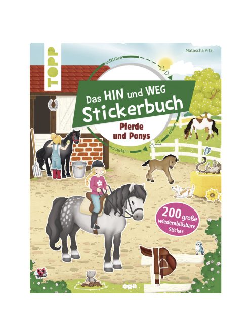 Matricás könyv "Pferde und Ponys", németül