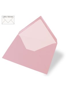   Boríték A5-ös üdvözlőkártyához egyszínű, rózsaszín, 220x156mm, 90g/m2