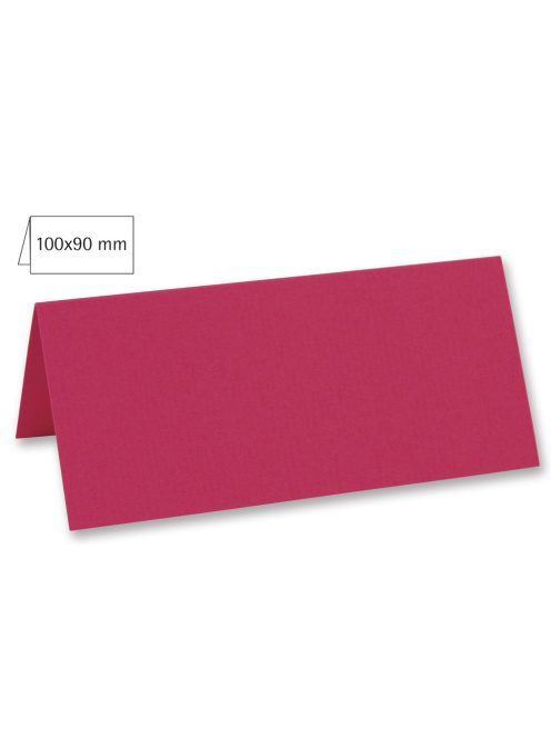 Ültetőkártya, dupla, 100x90 mm, pink, 220g, 5 db/csom.