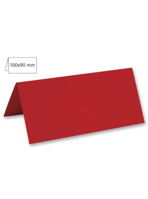 Ültetőkártya, 100x90 mm, vörös, 220g, 5 db/csom.