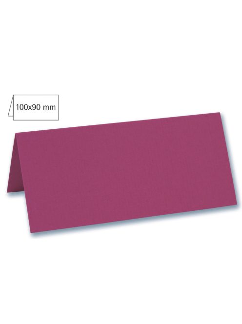 Ültetőkártya dupla, egyszínű, red magma, 100x90mm, 220g/m2, 5 db/csomag