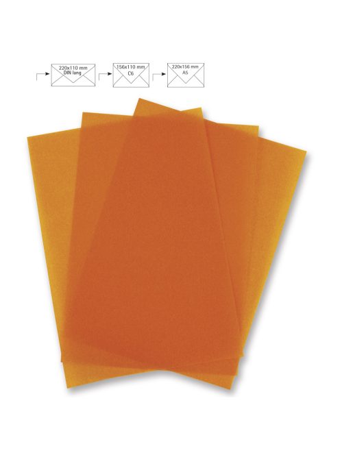 Levélpapír A4, 210x297 mm, mandarin, pergamen, 100g, 5 db/csom.