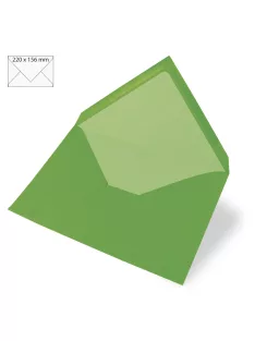 Boríték C6, 156x110 mm, örökzöld, 90g, 5 db/csom.