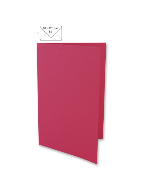 Üdvözlőkártya B6, 232x168 mm, pink, 220g, 5 db/csom.