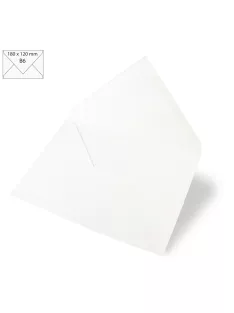 Boríték B6, 180x120 mm, fehér, 90g, 5 db/csom.