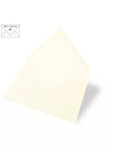 Boríték B6, 180x120 mm, elefántcsont, 90g, 5 db/csom.