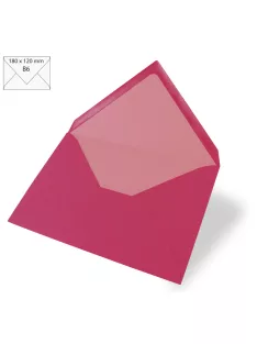 Boríték B6, 180x120 mm, pink, 90g, 5 db/csom.