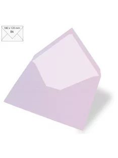   Boríték B6, egyszínű, orgona, 180x120mm, 90g/m2, 5 db/csomag