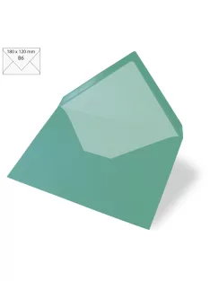 Boríték B6, 180x120 mm, türkiz, 90g, 5 db