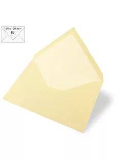 Boríték B6, 180x120 mm, bézsszínű, 90g, 5 db/csom.