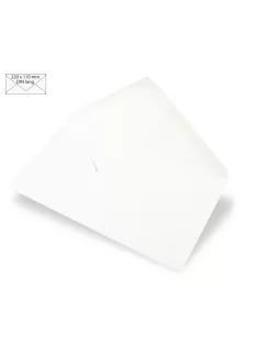 Boríték, 220x110 mm, fehér, 90g, 5 db/csom.