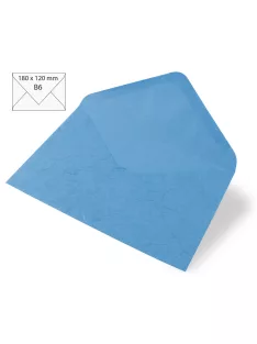   Boríték B6, 180x120 mm, ind.türkiz, japánselyem, 80g, 5 db/csom.