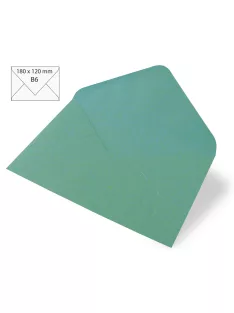   Boríték B6, 180x120 mm, türkiz, japánselyem, 80g, 5 db/csom.