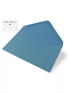   Boríték B6, 180x120 mm, acélkék, japánselyem, 80g, 5 db/csom.