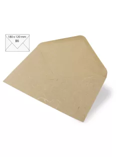   Boríték B6, 180x120 mm, bézsszínű, japánselyem, 80g, 5 db/csom.