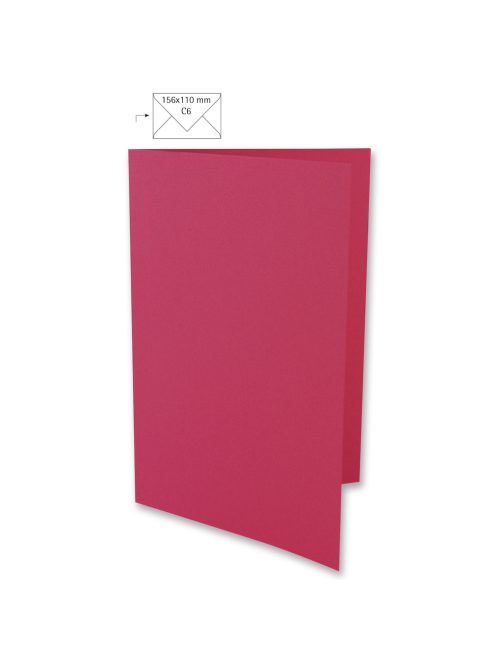Üdvözlőkártya A6, 210x148 mm, pink, 220g