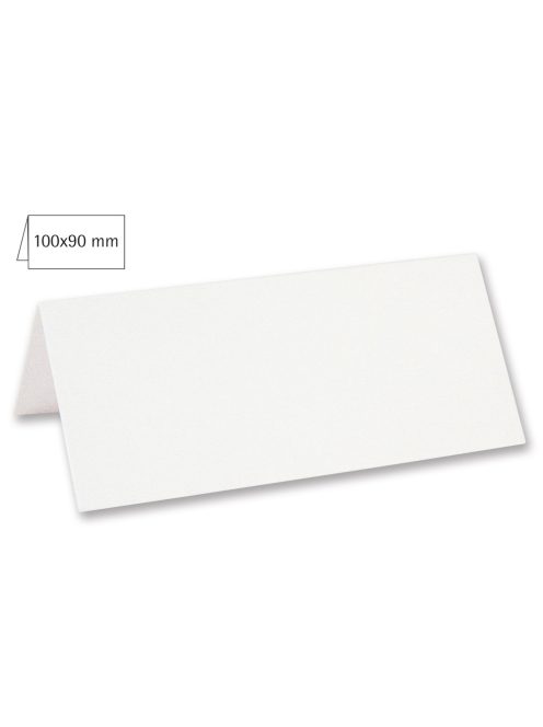 Ültetőkártya, 100x90 mm, fehér, 220g