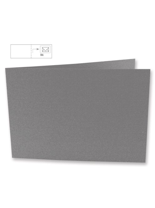 Kártya B6, querformat, sötétszürke, 336x116 mm, 220g/m2