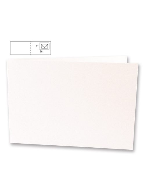 Üdvözlőkártya B6: fekvő, fehér, 336x116 mm, 220g, 5 db