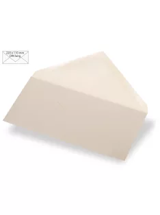 Boríték 220x110 mm, 120g, pezsgő metallic