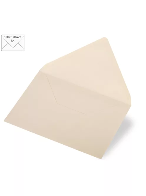 Boríték B6, 180x120 mm, 120g, pezsgő metallic