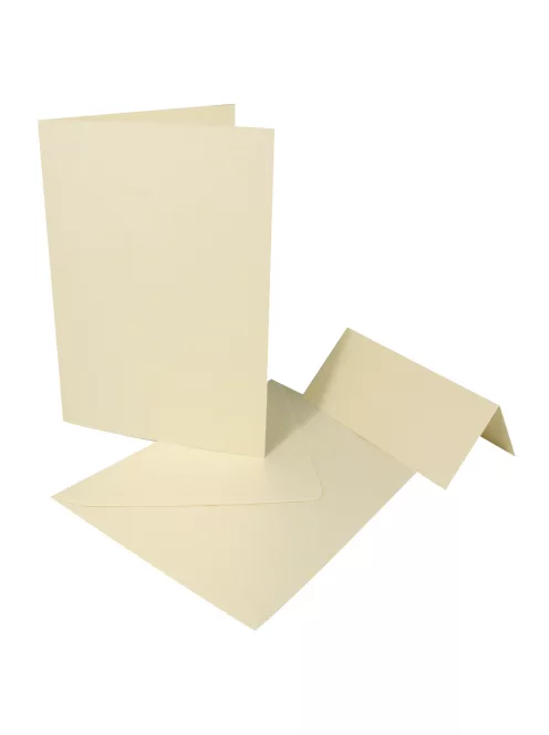 Boríték 220x110 mm, 120g, pezsgő metallic, 5 db