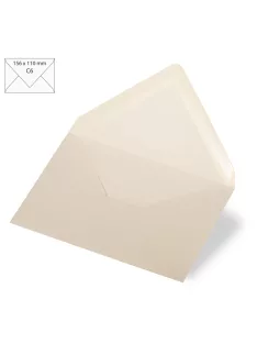 Boríték C6, 156x110 mm, 120g, pezsgő metallic, 5 db