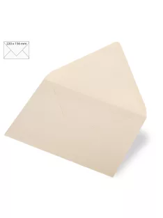 Boríték A5, 220x156 mm, 120g, pezsgő metallic, 5 db