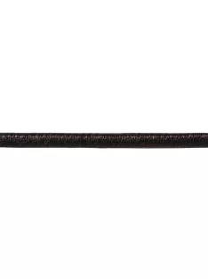 Műbőr szalag metallic lapos, antracit, 3mm, 2m
