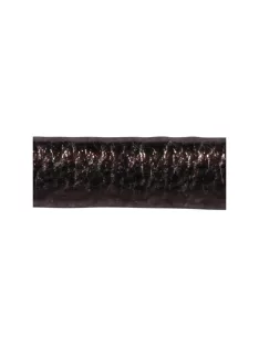 Műbőr szalag metallic lapos, antracit, 3mm, 2m