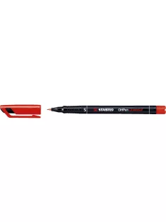 Alkoholos marker 0,4mm, STABILO OHPen S piros