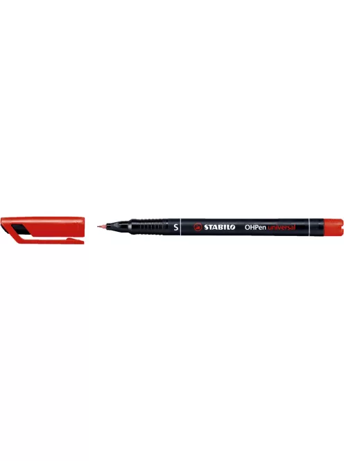 Alkoholos marker 0,4mm, STABILO OHPen S piros