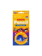 Színes ceruza készlet, kétvégű duocolor 12/24 szín Bluering® 24 klf. szín, 