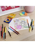 Színes ceruza készlet, kétvégű duocolor 12/24 szín Bluering® 24 klf. szín, 