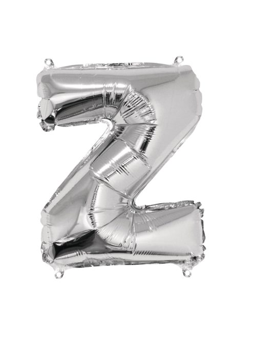Fóliás luftballon, betű Z, ezüst, 40cm, 1 db